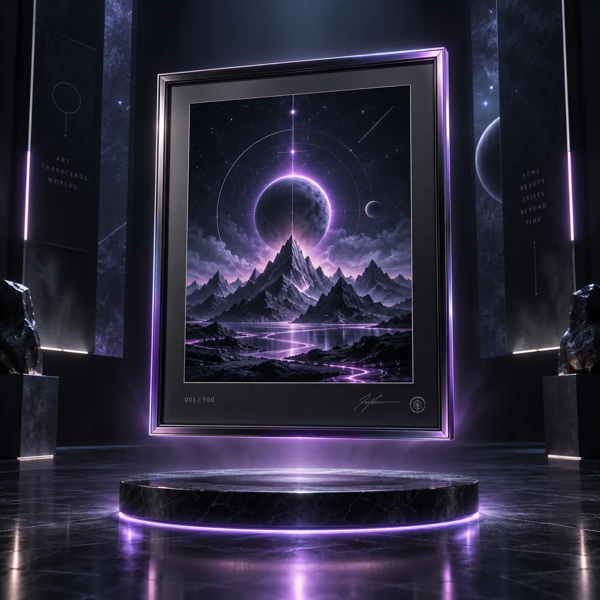Limited Archive Art Print display