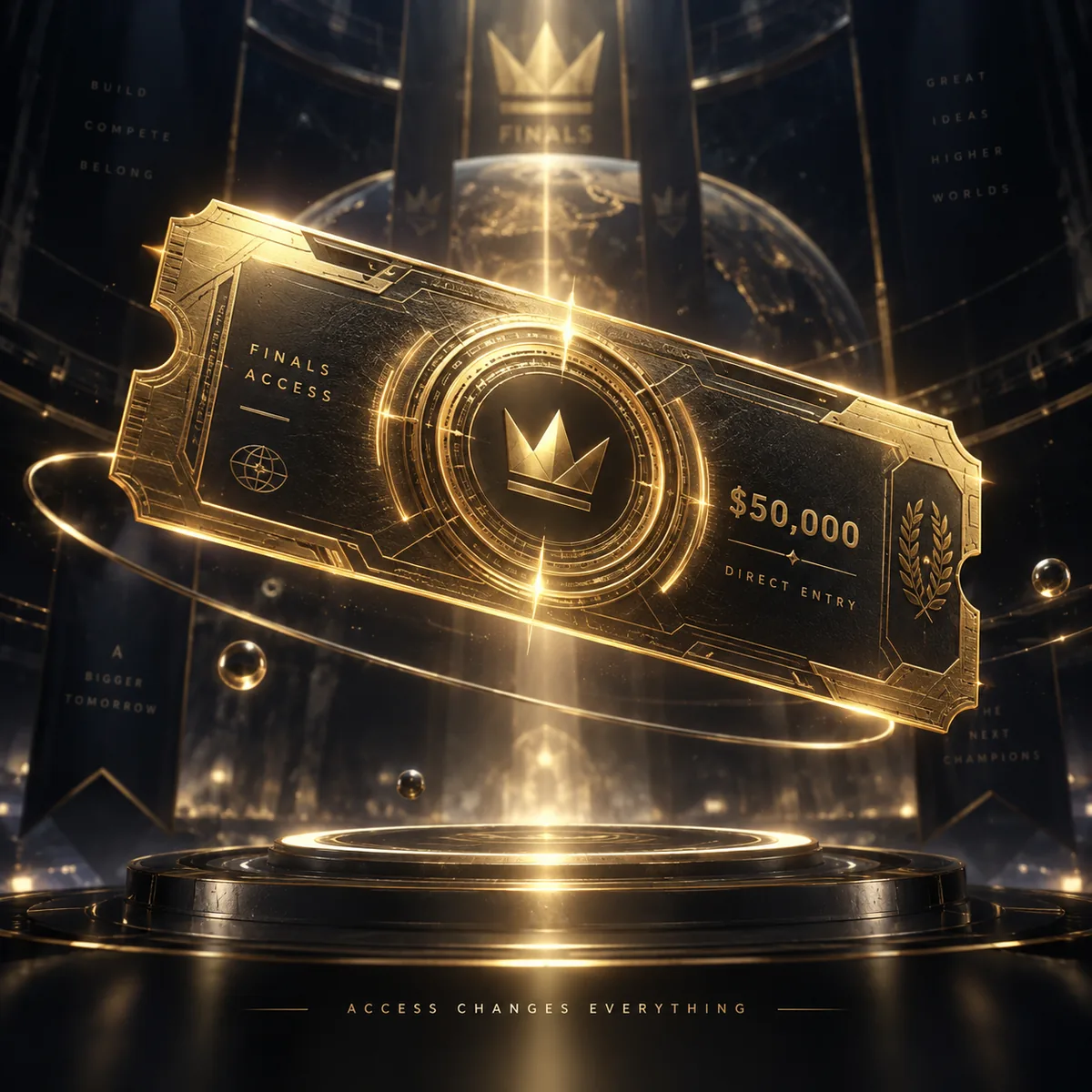 $50,000 Final Competition Direct Entry display